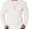 Thermal Shirts for Men Long Sleeve T Shirt Casual Basic Shirts Stretch Crew Neck Undershirts