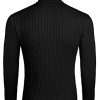 Men's Slim Fit Turtleneck Sweater Casual Pullover Sweater Lightweight Ribbed Sweater