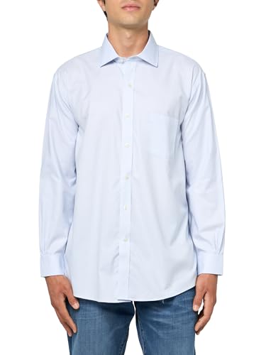 Brooks Brothers Men's Stretch Supima Cotton Non-Iron Twill English Collar Long Sleeve Dress Shirt