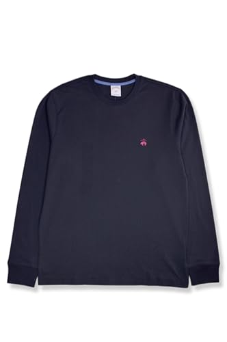 Mens Original Fit All Cotton Long Sleeve Basic Tee T-Shirt,
