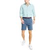 Men's Classic Fit Flat Front Stretch Solid Chino 8.5" Deck Shorts