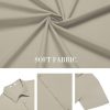 Mens Short Sleeve Dress Shirts Wrinkle Free Casual Button Down Shirts Summer Untucked Dress Shirt