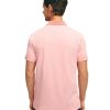Men's Performance Stretch Short Sleeve Mini Stripe Golf Polo Shirt