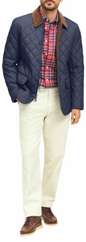 Men's Diamond Quilted Walking Coat