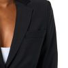 Women's Two Button Notch Lapel Lightweight Explorer Wool Jacket