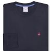 Mens Original Fit All Cotton Long Sleeve Basic Tee T-Shirt,