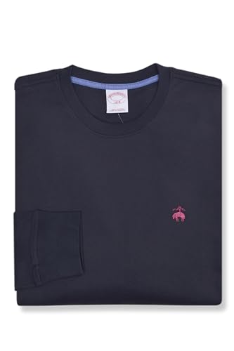 Mens Original Fit All Cotton Long Sleeve Basic Tee T-Shirt,