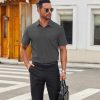 Men's Short Sleeve Button Down Shirts Casual Dress Shirts for Men Untucked Shirt with Pocket