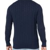 Men's Cotton Cable Crew Neck Sweater