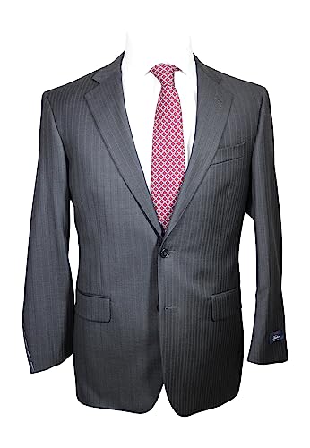 Madison Charcoal Suit with Pleated Pants Size 40 Reg