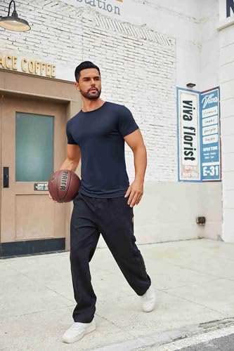 Men's T Shirt Short Sleeve Crew Neck T-Shirts Casual Summer Classic Basic Tees