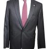 41EiTD3C35L.jpg Estrato Regent Solid Charcoal Suit Size 41 Long