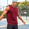 Men's 3 Pack Workout Tank Tops Gym Sleeveless Shirts V Neck Bodybuilding Muscle Tee Shirt