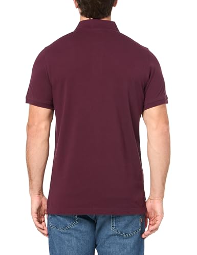 Men's Cotton Pique Stretch Logo Short Sleeve Polo Shirt