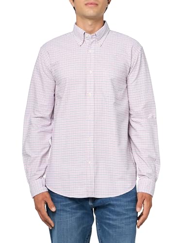41Lkdb1O7L.jpg Men's Friday Oxford Long Sleeve Pattern Sport Shirt