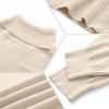 2 Pack Men's Turtleneck Sweater Slim Fit Knitted Basic Tops Lightweight Long Sleeve Ribbed Casual Pullover Top