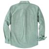 ® Chambray Shirt Men Long Sleeve Cotton Work Shirts with 2 Pockets Casual Button Down
