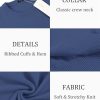Men's Crew Neck Sweater Slim Fit Lightweight Sweatshirts Knitted Pullover for Casual Or Dressy Wear