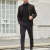 Mens Turtleneck Shirts Slim Fit Shirt Tops Lightweight Pullover Thermal Sweater Casual Long Sleeve Shirt