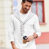 COOFANDY Mens Long Sleeve Tee Shirts Stretch Crew Neck Thermal Shirts Casual T Shirts for Men