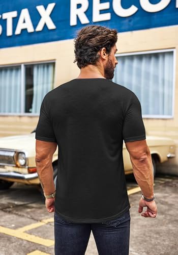 Mens 2 Pack Muscle V Neck T Shirt Fitted Gym Workout Short Sleeve Bodybuilding Tee