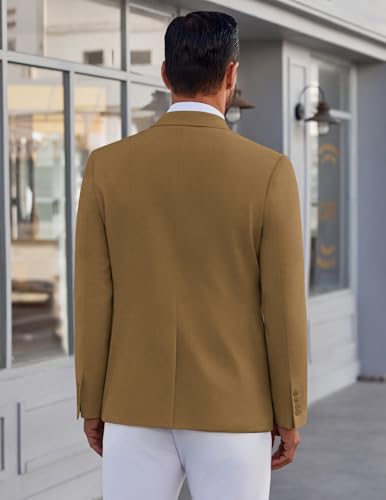 Men's Casual Blazer Lightweight Sport Coat One Button Suit Jacket