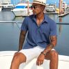 Mens Cuban Guayabera Short Sleeve Shirt Casual Summer Beach Tops Button Down Untucked Shirts