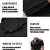 Men's Muscle Fit Dress Shirts Wrinkle-Free Short Sleeve Casual Button Down Shirt