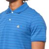 Men's Cotton Pique Stretch Logo Short Sleeve Polo Shirt