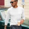 COOFANDY Mens Long Sleeve Tee Shirts Stretch Crew Neck Thermal Shirts Casual T Shirts for Men