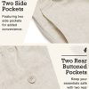 Men's Casual Linen Pants Elastic Waist Drawstring Beach Summer Pants Lightweight Linen Trousers