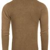 Men's Shawl Collar Sweaters V-Neck Relaxed Fit Cable Pullovers