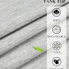 COOFANDY Mens Casual Tank Tops Moisture Wicking Muscle Sleeveless Shirts Soft Bamboo Viscose Tank Shirt 2 Pack
