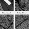 COOFANDY Men's Floral Tuxedo Jacket Jacquard Suit Jacket Slim Fit Blazer for Wedding, Prom, Dinner