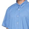 517W0B3TyL.jpg Men's Non-Iron Button Down Stretch Oxford Short Sleeve Sport Shirt