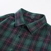 Plaid Shirt for Men Long Sleeve Flannel Loose Fit Sweatshirts Coat Lapel Button Down Business Shirts Warm Winter Shirts