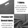 Men's 2 Pack Muscle T-Shirt Stretch Long Sleeve Gym Workout Bodybuilding Training Tee Shirts Casual Hipster Tops