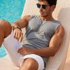 COOFANDY Mens Casual Tank Tops Moisture Wicking Muscle Sleeveless Shirts Soft Bamboo Viscose Tank Shirt 2 Pack