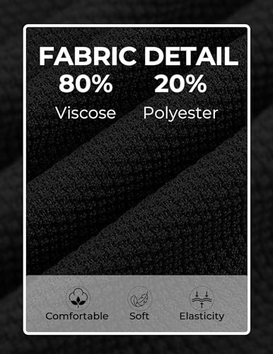 Mens Knit T-Shirts Summer Waffle Shirts Vintage Shirts Short Sleeve Crew Neck Tee Shirt Casual Crochet Top