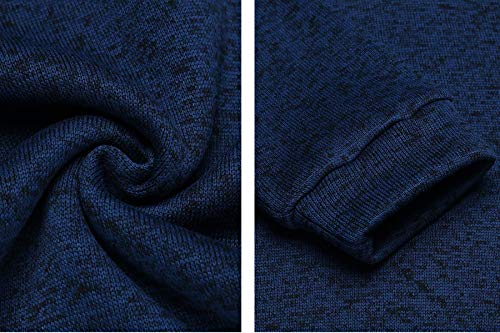 Men Casual Knit Pullover Sweatshirt Slim Fit Thermal Fashion Sweater