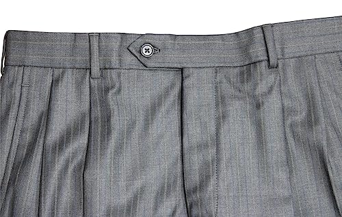 Madison Charcoal Suit with Pleated Pants Size 40 Reg