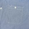 ® Chambray Shirt Men Long Sleeve Cotton Work Shirts with 2 Pockets Casual Button Down